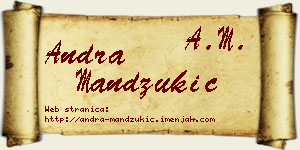 Andra Mandžukić vizit kartica
